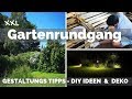 Garten Deko DIY - Gartengestaltung Tipps Ideen - Gartenbeleuchtung - Gartenmöbel - Garten gestalten