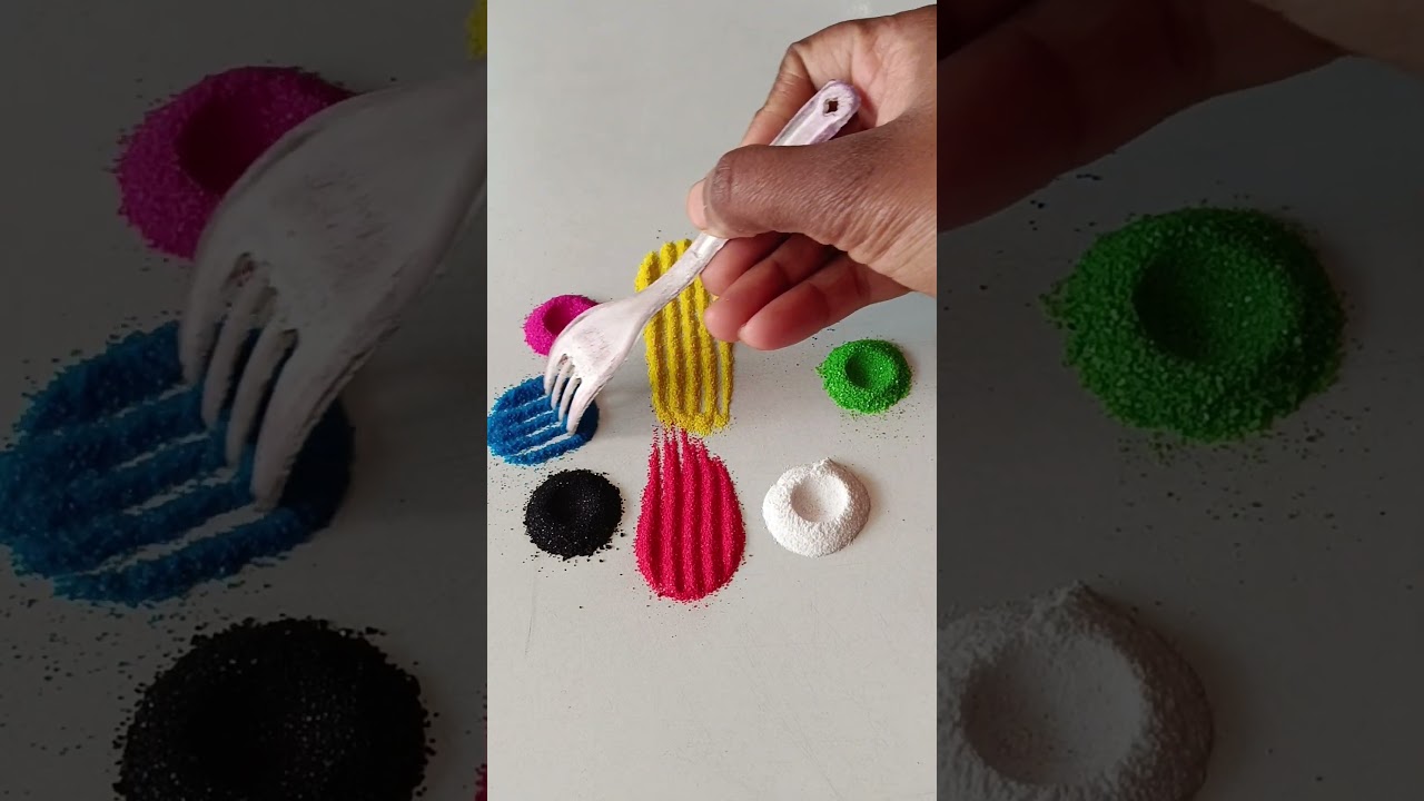 simple Rangoli, satisfying rangoli, Easy rangsatisfying 