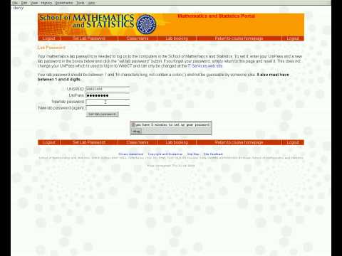 Set your Maths Lab Password