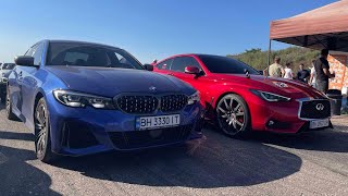 :   BMW M340 vs Infiniti Q60 RED SPORT, Audi S4   