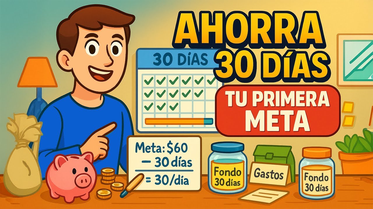 LOGRA tu PRIMERA META de AHORRO en 30 DÍAS 🧮 Paso a paso y sin complicarte