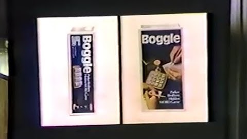 1979 Boggle game commercial