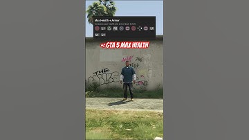 GTA 5 Max Health & Armour PS4 Cheat Code