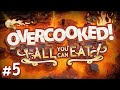 Overcooked: All You Can Eat - #5 - LAVA TROUBLES!!! (4-Player Gameplay)