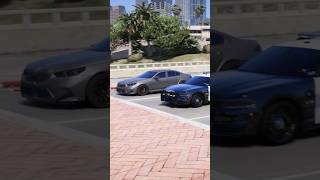 2024 BMW M5 G90 pulls up next to cop and disrespectfully does this to him!!!