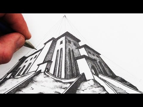 How to Draw 3-Point Perspective for Beginners: Narrated