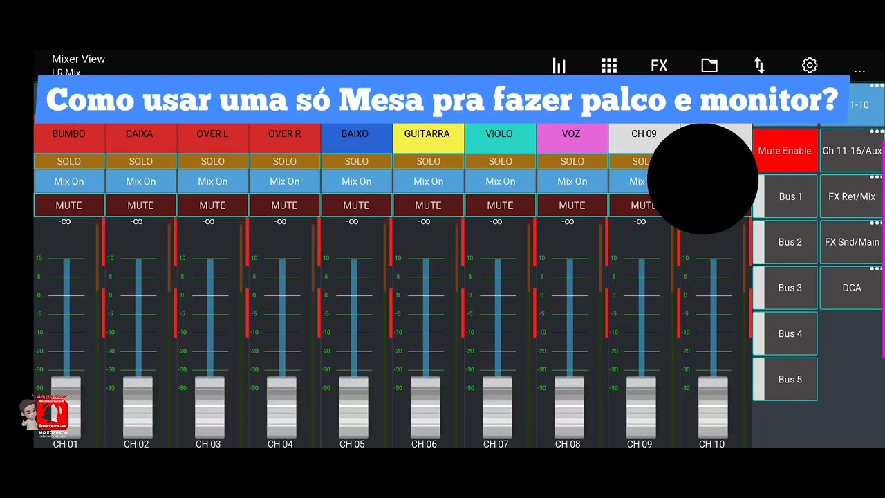 Como fazer duas mixagem diferente com apenas uma Mesa| PALCO E MONITOR ...