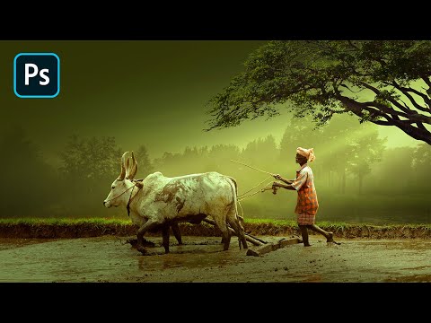 I Created a Village Farmer Photo Manipulation in Photoshop