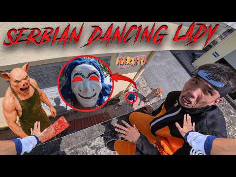 NARUTO ESCAPES THE SERBIAN DANCING LADY IN REAL LIFE 104.0 | Horror Parkour Pov Short | 3Run