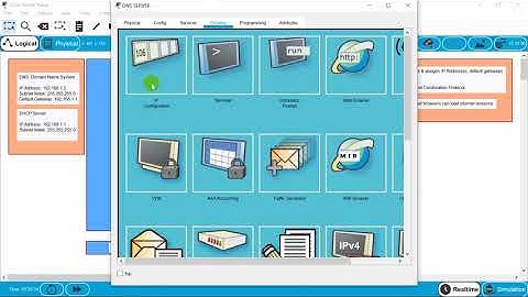 DHCP & DNS Server Configurations on Cisco Packet Tracer