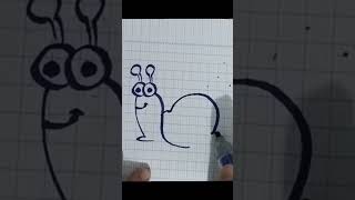 vẽ con ốc sên/ How to draw a Snailshorts
