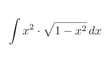 Integral of (x^2)*sqrt(1-x^2) (substitution)