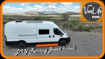 DIY Campervan Running board install/iBoard running board Promaster install