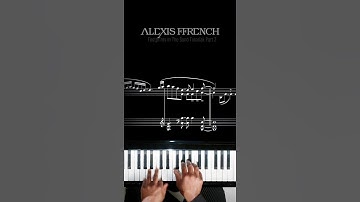 Thumbnail of Alexis Ffrench - Footprints in The Sand - Piano Tutorial (Part 3) - #shorts
