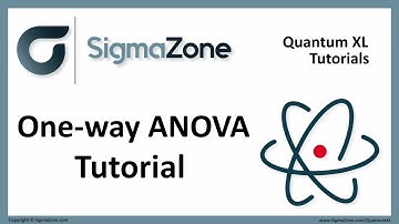 How to perform a One-way ANOVA in Quantum XL