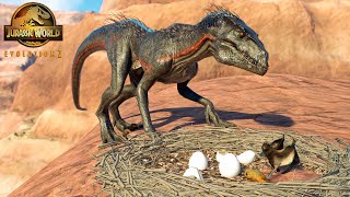 Indoraptor hunts for Pteranodon and its eggs | Jurassic World Evolution 2