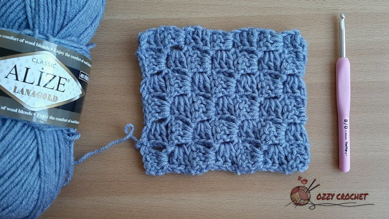 كروشيه غرزة c2c بالشكل المربع _ c2c stitch
