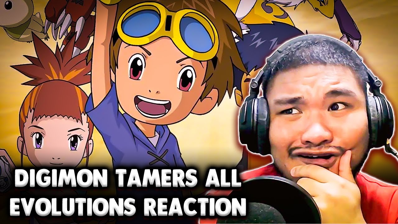 THEY ARE USING CARDS?! 🔥 Reacting to Digimon Tamers All Evolutions | ANIME REACTION