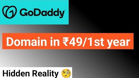 GoDaddy Domain in 49. How to buy GoDaddy Domain in 99. Godaddy Domain Review #godaddy