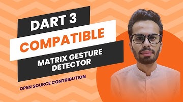Matrix Gesture Detector compatible with Dart 3 | Flutter | Dart | updated version of package 2024