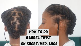 HOW TO: BARREL TWIST ON LOCS| Short/Medium LOCS| Fine LOCS Profile