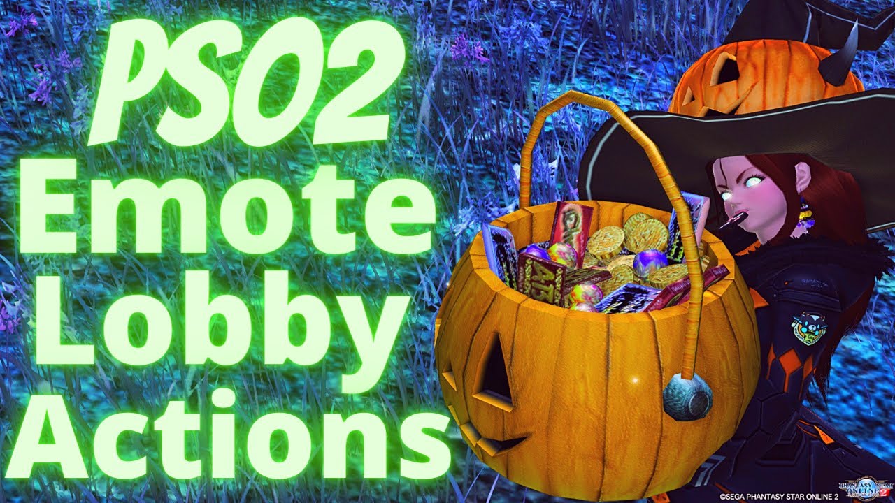 PSO2 88: Cheer On 2 Emote Lobby Action - YouTube