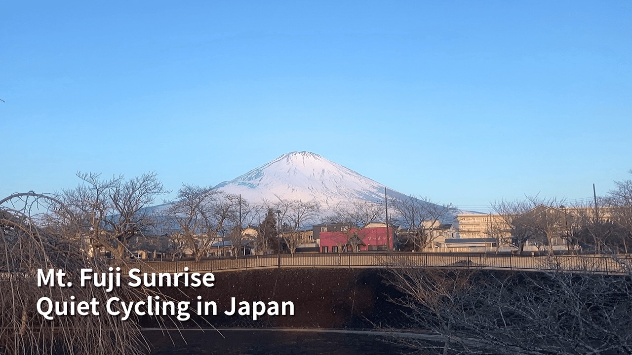 Quiet Mt  Fuji Sunrise Ride | Ambient Cycling in Japan