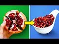 30 LIFE HACKS TO PEEL AND CUT FRUITS