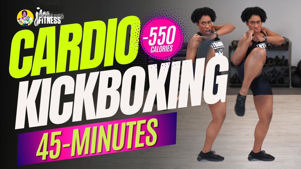 45-Min High-Energy Kickboxing Workout for Women | 550 Calorie Burn + 🔥Fire Music