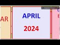 Desi Date Calendar April 2024 | Desi Month Date Today | Desi Month Date Today 2024