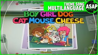 Boy Girl Cat Dog Mouse Cheese Theme Song Multilanguage Requested