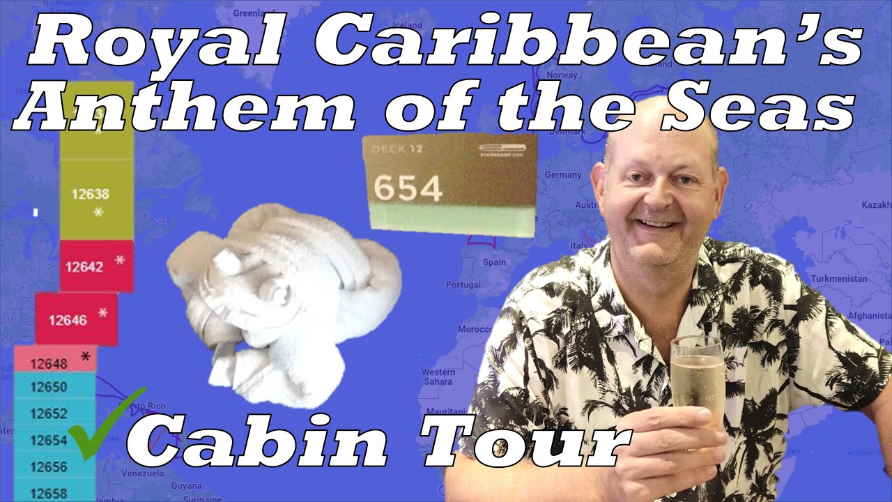 ⁣Anthem of the Seas Cabin Tour - Cabin 12654