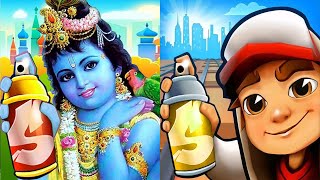 Subway Surfers Oxford 2021 Callum Changeling vs Krishna God Govardhanagiri Run Gameplay HD screenshot 2