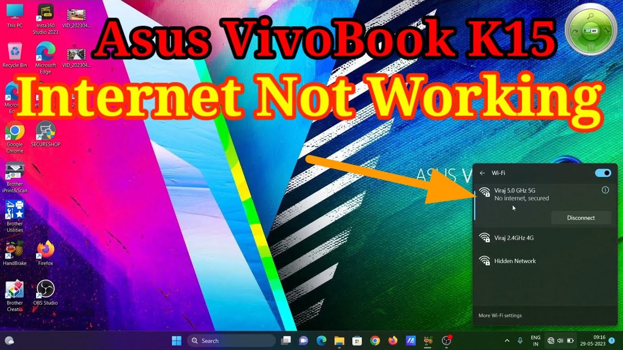 WiFi Connectivity Issue In Asus VivoBook K15 Laptop