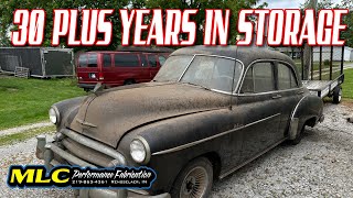 1950 Chevy Deluxe Part 1: First time outside in over 30 years.