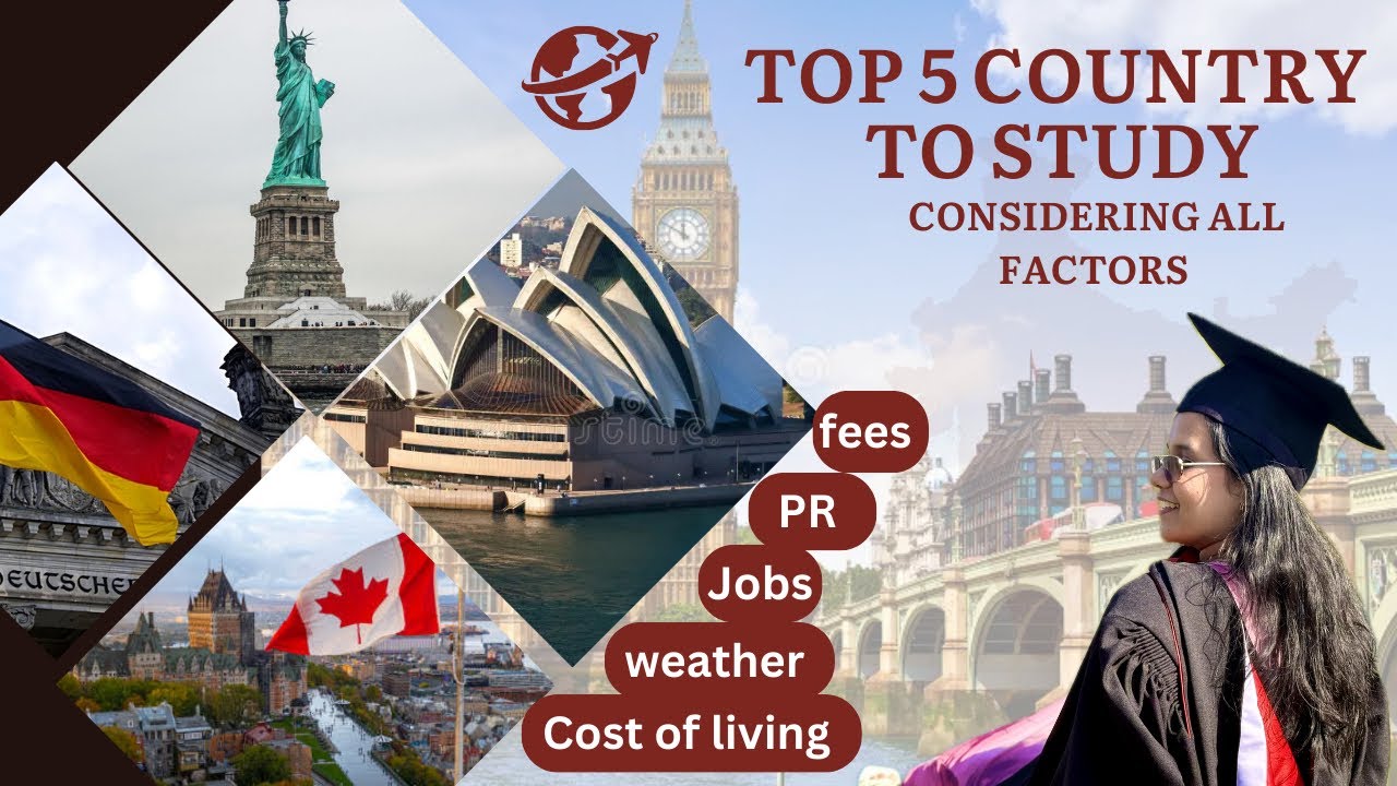 Top 5 Countries to Study Abroad in 2025 🇬🇧🇺🇸🇨🇦🇩🇪 🇦🇺| Best Destinations ...