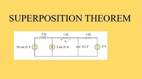superposition for circuits with AC &DC sources