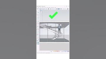 SketchUp-tips ⚡️Een verbluffende duplex wenteltrap met behulp van de Shape Bender-plug-in #sketch...