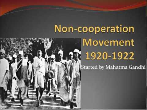 what is non cooperation movement