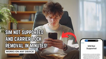 Sim Not Supported and Carrier Lock Removal in Minutes!