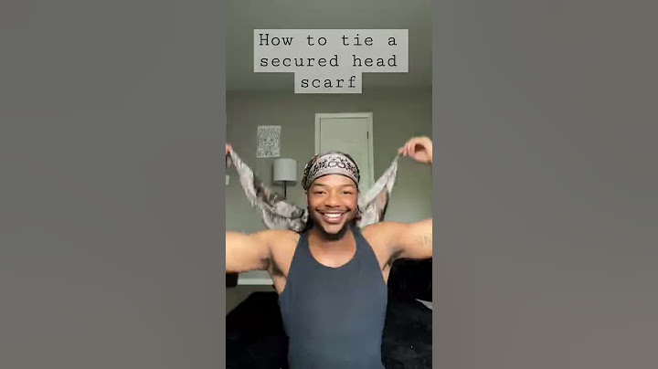 How To Tie A Secured Head Scarf (Stay On All Night) #headscarf#headscarftutorial#naturalhair#scarf