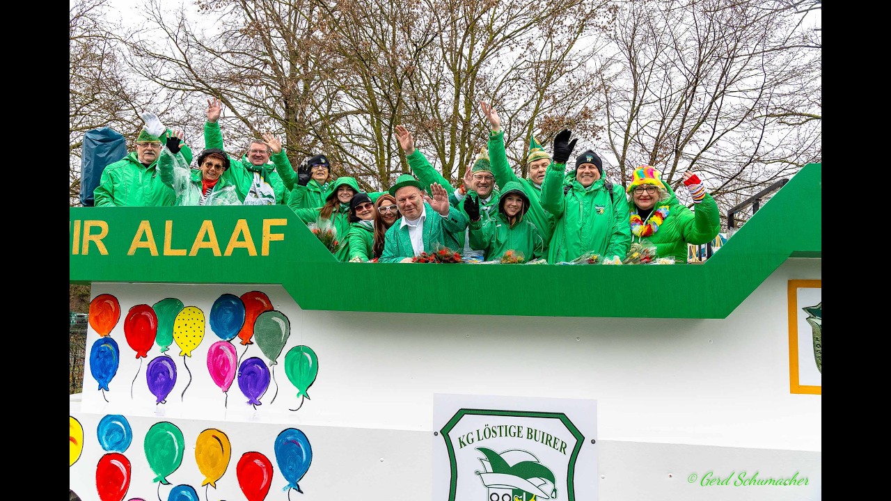 Rosenmontagszug der KG löstige Buirer 2026