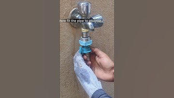 Washing machine installation Pipe Connection in 2 Minutes #shorts #youtubeshorts #plumbing #samsung