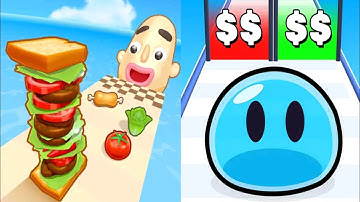 Sandwich Runner VS Slime Run Race - Gameplay Part 6