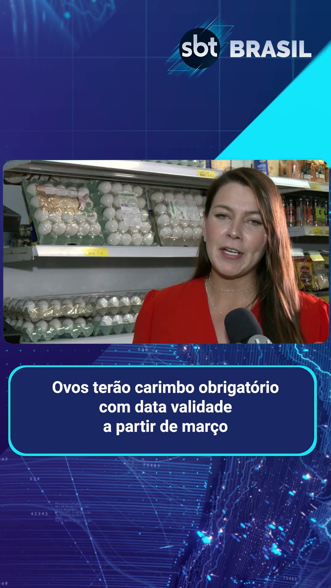 Ovos terão carimbo obrigatório com data validade a partir de março | SBT Brasil (15/02/25)