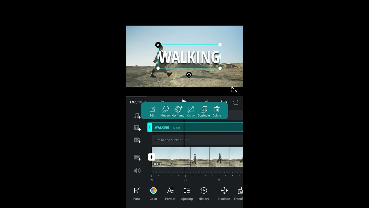 Text Reveal As You Walk Vn Video Editor Tutorial
