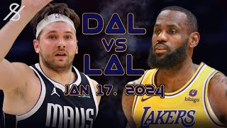 Dallas Mavericks Vs Los Angeles Lakers NBA Full Game Highlights | January 17, 2024 | High Sports Tv