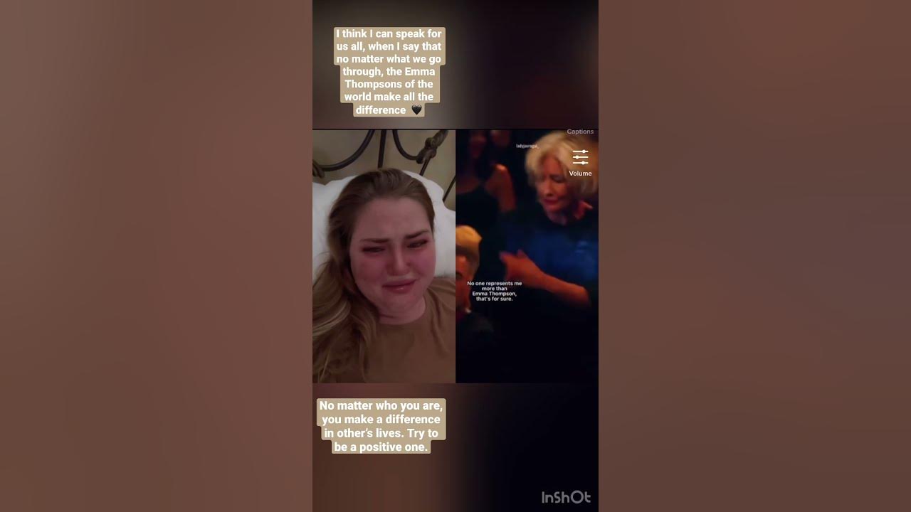 Rolling in the Deep by Adele, with Emma Thompson cheering her on. 🖤