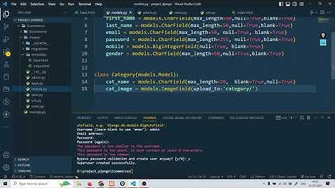 django add category and product models