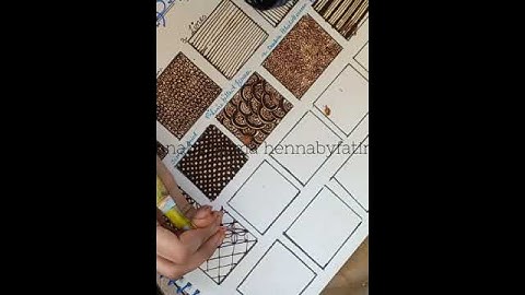 How to: 6 different Henna grids / Bridal Henna Grids / Henna tutorial by Thouseens Henna